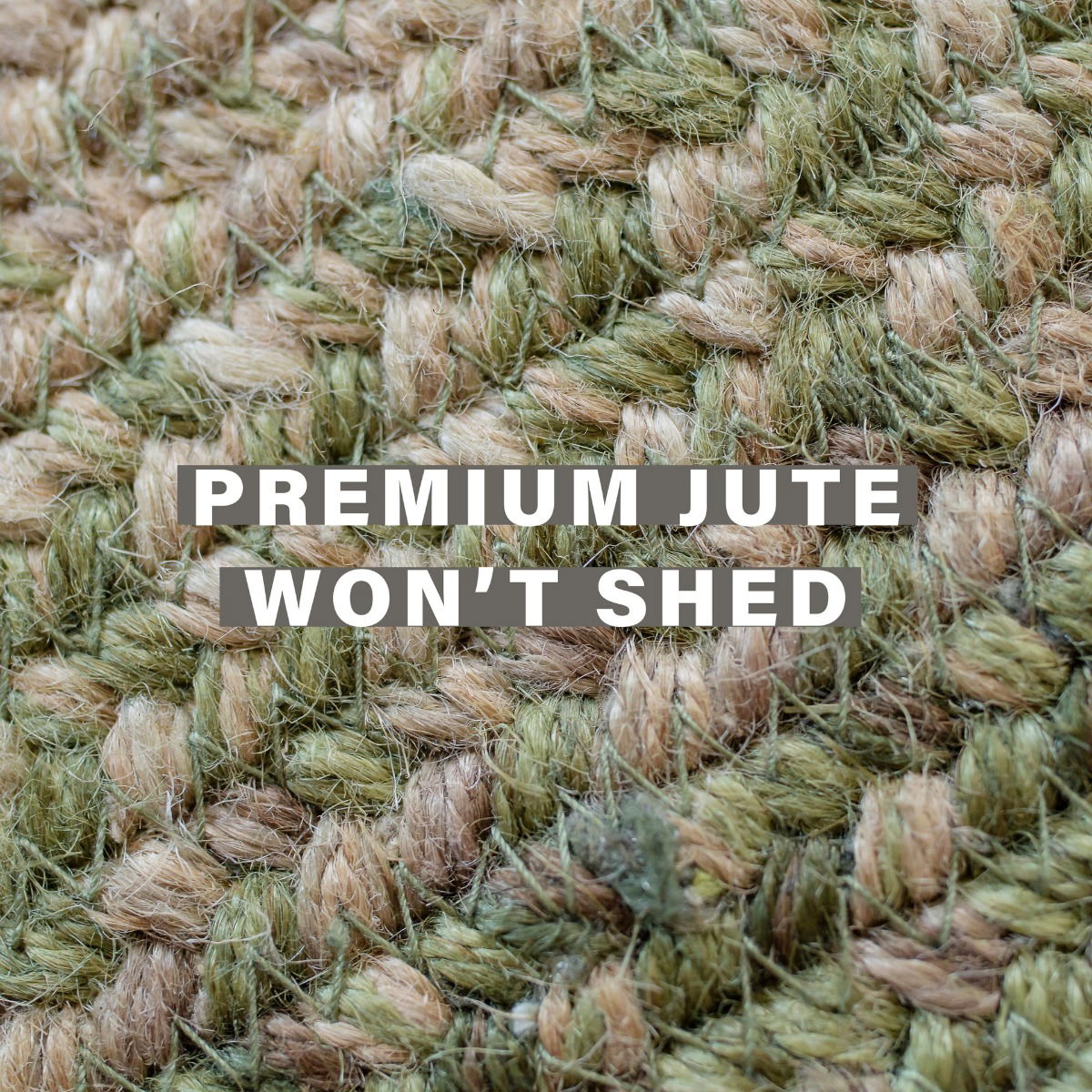 Grassland Green Oval Jute Braided Rugs, perfect for pets and ideal for indoor/outdoor use in any room!