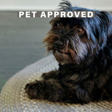 Grey Cloud Jute Oval Braided Rug - Pet-friendly, durable, and perfect for indoor/outdoor use in bedroom, kitchen, or living room.