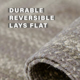 Grey Cloud Jute Braided Rectangular Rugs for Flat Surface