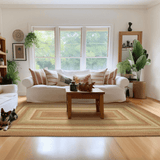 Harvest Beige Braided Jute Area Rugs