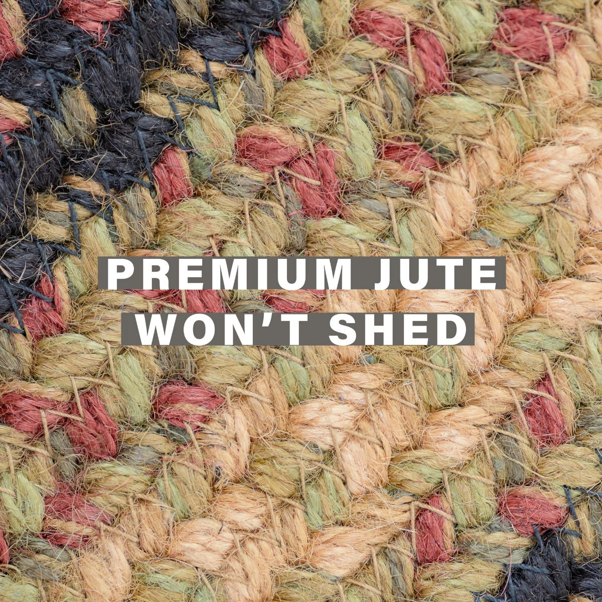 Best Washable Navy & Cream Jute Braided Rectangular Rugs 