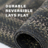 Best Jet Black Oval Jute Braided Rugs for Wood Floor