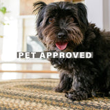 Kilimanjaro Black - Black braided jute rug for pets