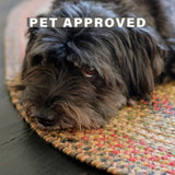 Kingston Multi Color Jute Braided Rectangular Rugs For Pets