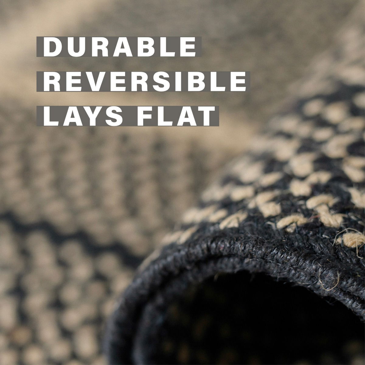 Best Black Jute Braided Rectangular Rug for Flat Surface