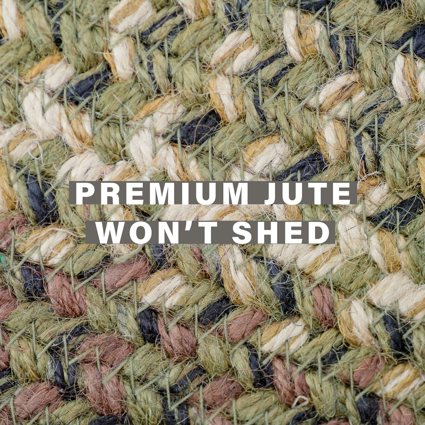 Best Washable Green Jute Braided Rectangular Rugs 