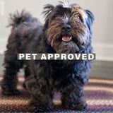 Prescott Black-Burgundy Jute Braided Oval Rug for pets
