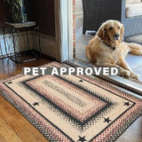Gloucester Black Jute Braided Rectangular Rugs for pets