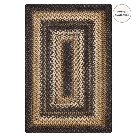 Kilimanjaro Black Braided Jute Rugs
