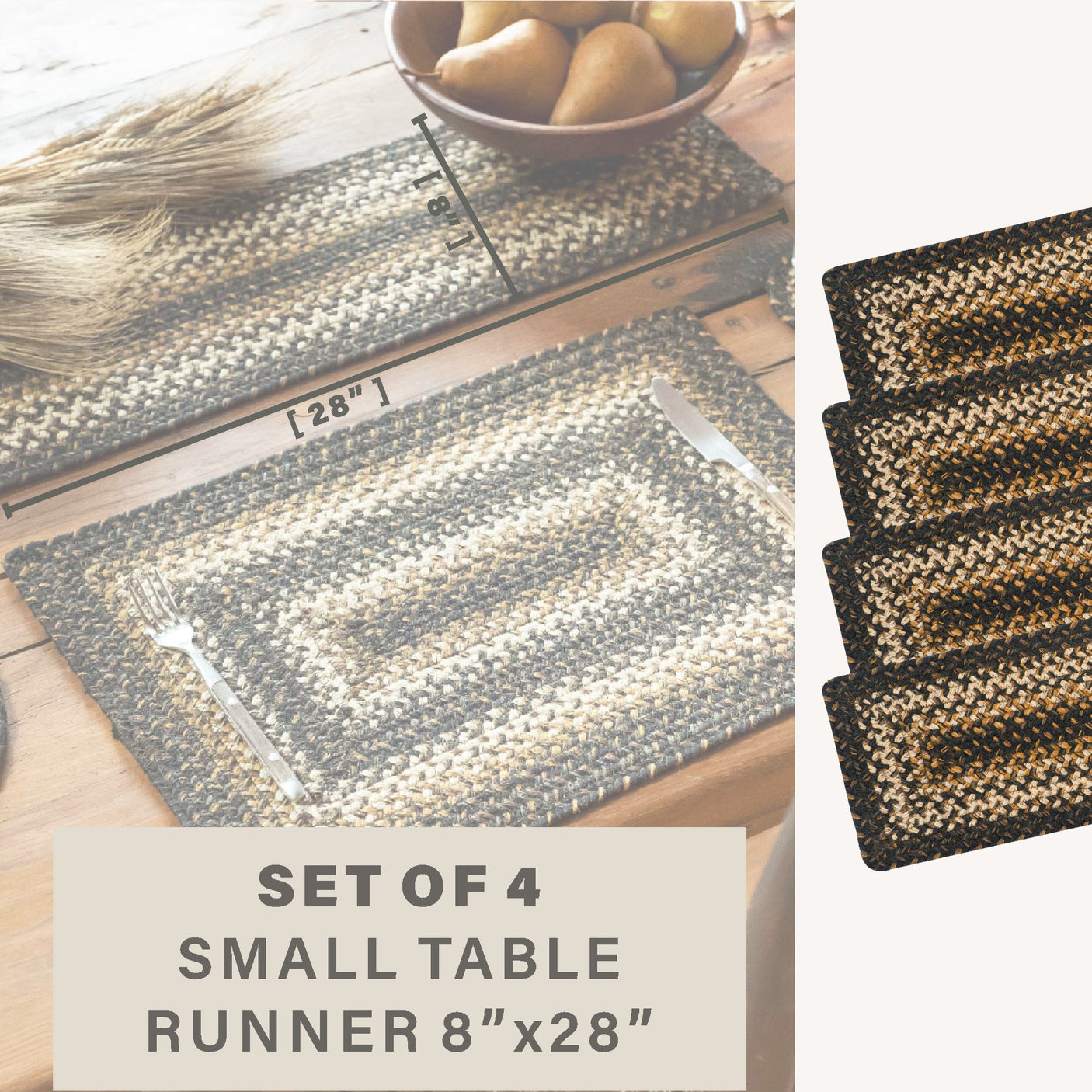 Kilimanjaro Black Braided Accessories