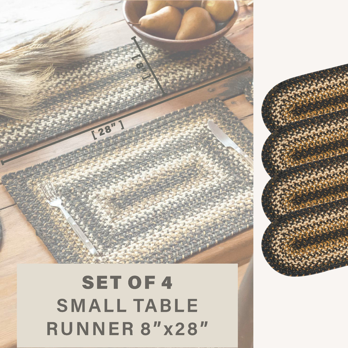 Kilimanjaro Black Braided Accessories