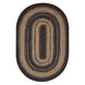 Kilimanjaro Black Jute Braided  Rugs Oval