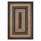Kilimanjaro Black - Cream Jute Braided Rectangular Rugs online
