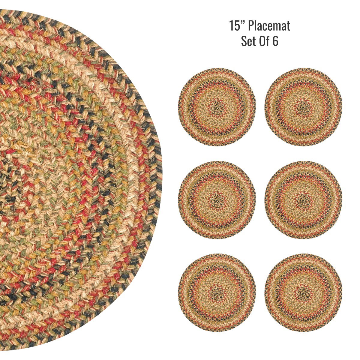 Best Round Multi Color Braided Accessories For Living Room and Kitchen Placements