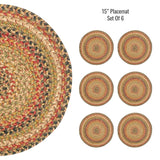 Best Round Multi Color Braided Accessories For Living Room and Kitchen Placements