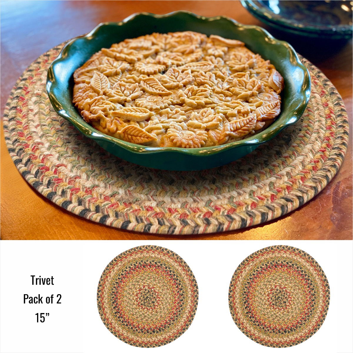 Best Round Multi Color Braided Accessories For Dinner Table