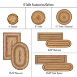 Best Oval, Round and Rectangular Multi Color Braided Accessories For Living Room and Kitchen Placements