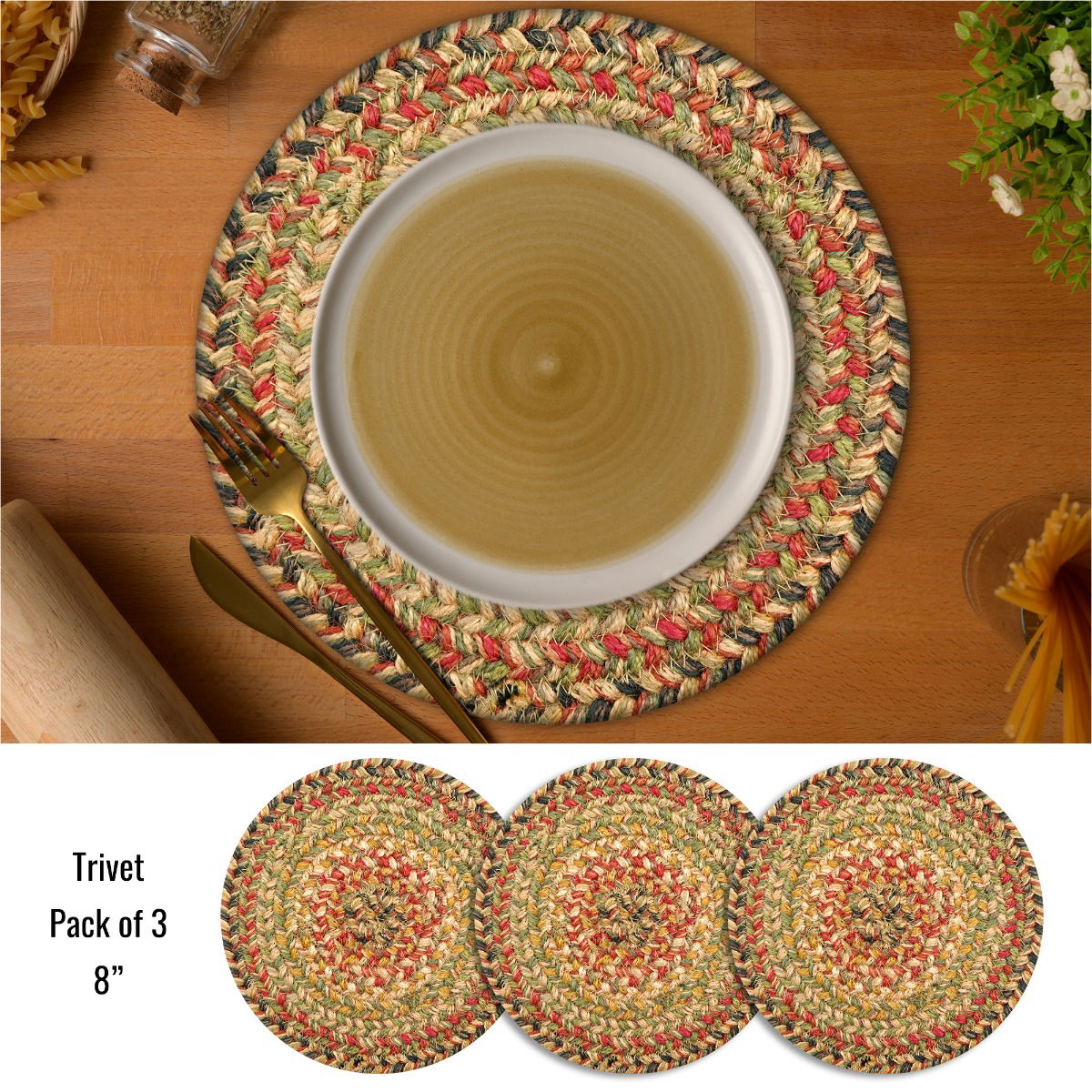 Best Multi Color Braided Accessories For Living Room and Kitchen Placements