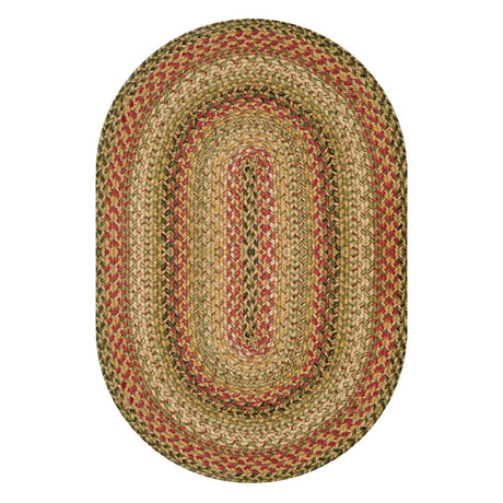 Kingston Multi Color Jute Braided Oval Rugs