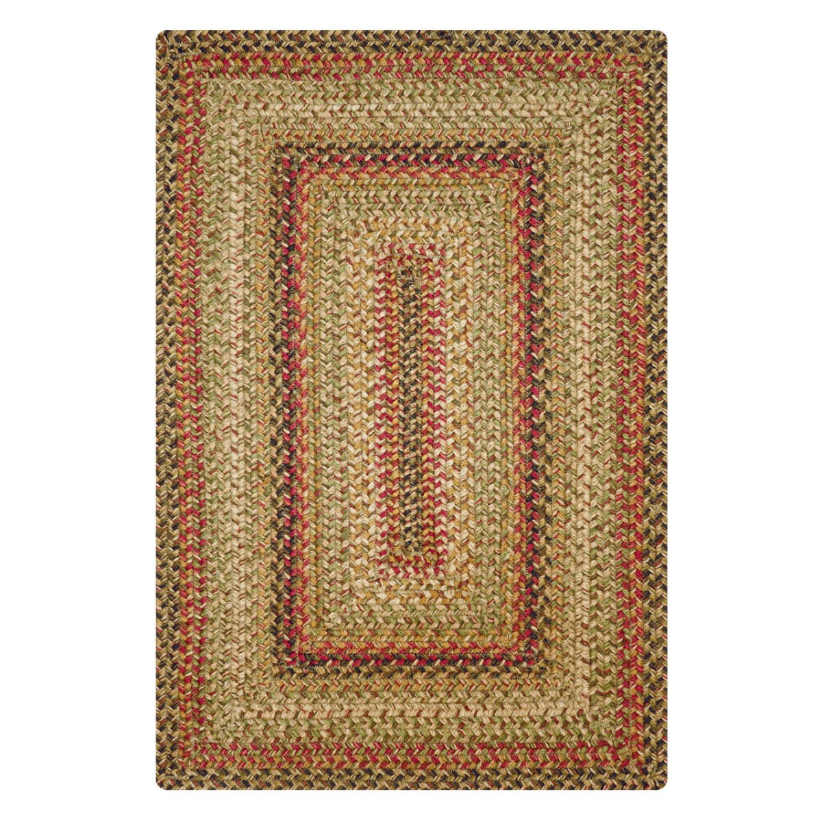 Kingston Multi Color Jute Braided Rectangular Rugs silo image