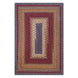 Log Cabin Step Multi Color Braided Rugs