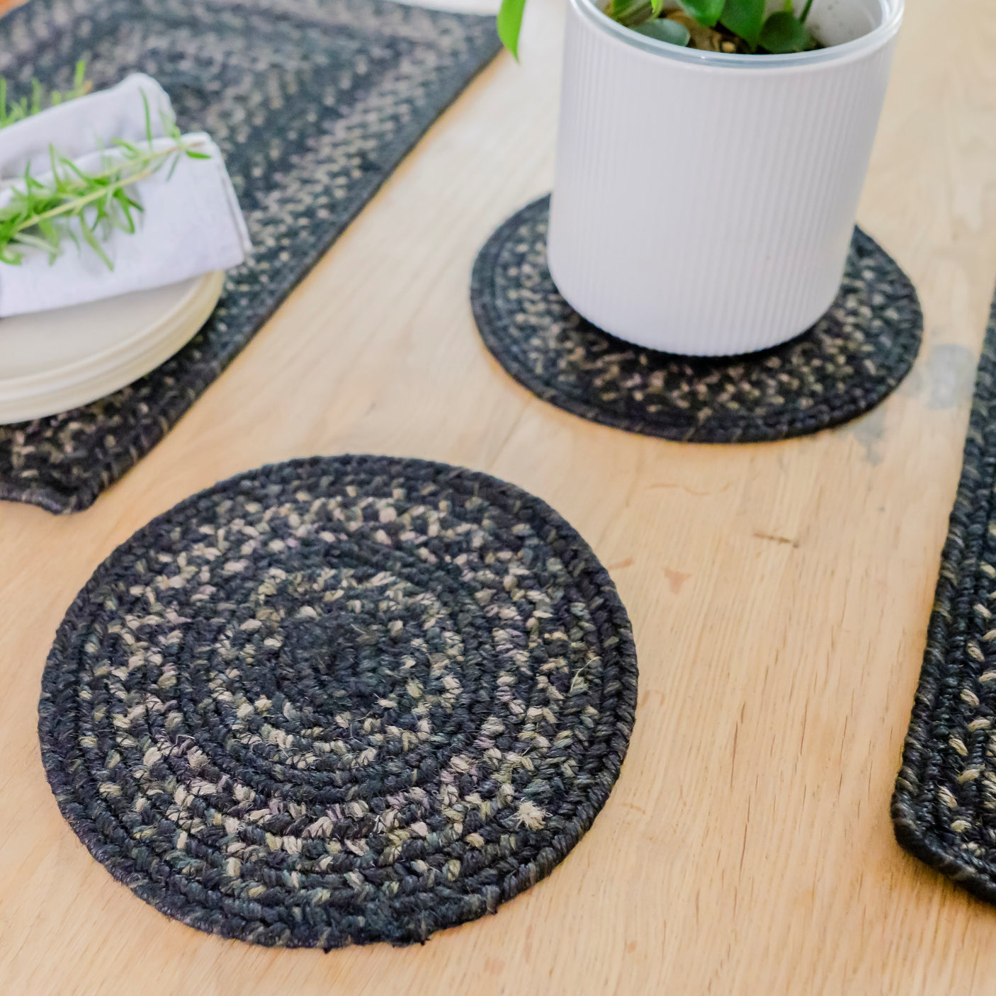 Jet Black Braided Accessories