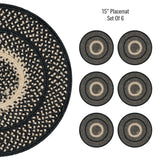 Best Round Black Braided Accessories For Placemat Use