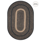 Manchester Black Jute Oval Braided Rug
