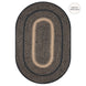 Manchester Black Jute Oval Braided Rug