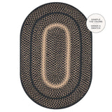 Manchester Black Jute Oval Braided Rug
