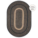 Manchester Black Jute Oval Braided Rug