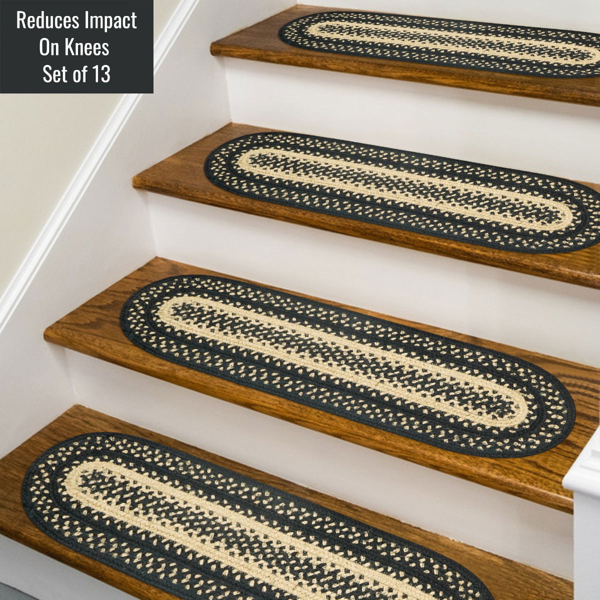 Best Black Braided Accessories for runner stair treads