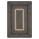 Manchester Black Jute Braided Rectangular Rugs