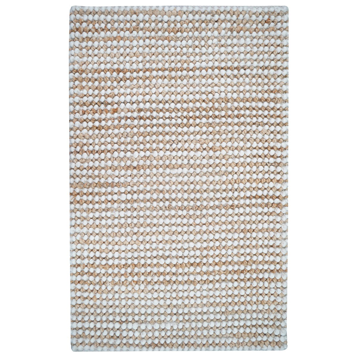 Mocha Mist Jute And Wool Mix Rug For Farmhouse Decor