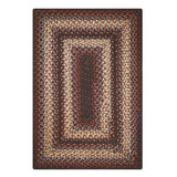 Montgomery Black - Burgundy Ultra Durable Braided Rectangular Rug In Sets