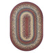 Neverland Multi Color  Braided Rugs Oval