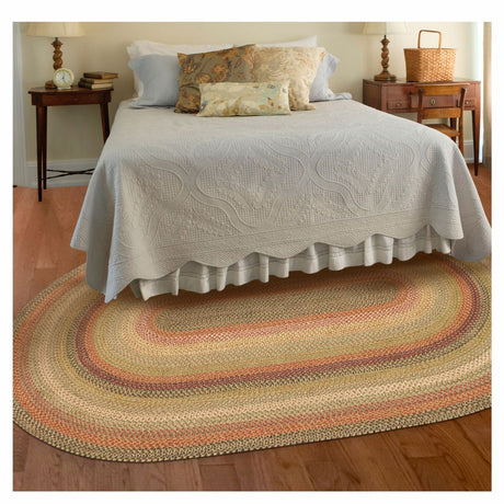 Kingston Multi Color Jute  Braided Rugs Oval