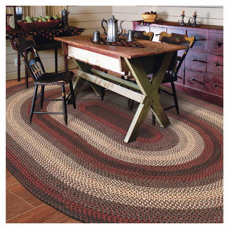 Montgomery Black  Braided Rugs Oval