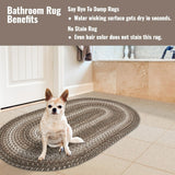 Wildwood Brown Oval Braided Rug