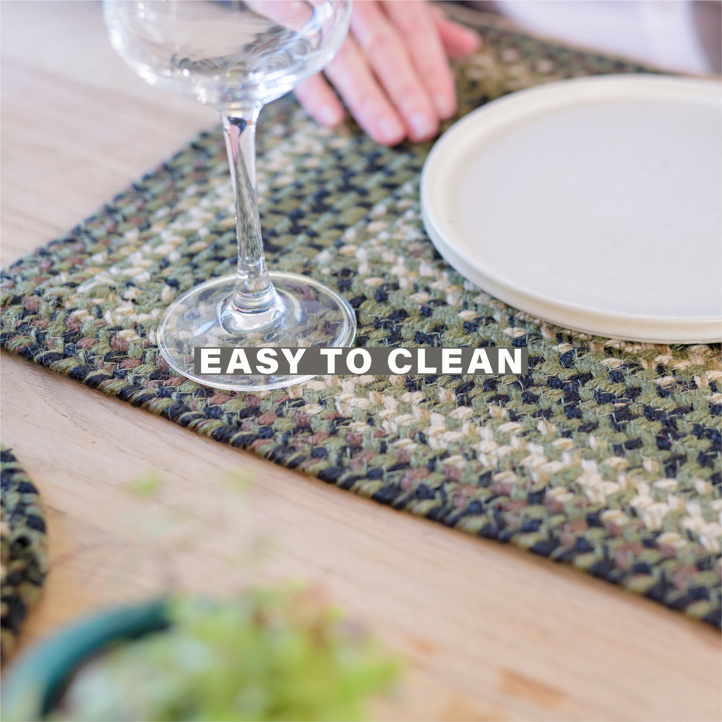 Pinecone Green Braided Accessories