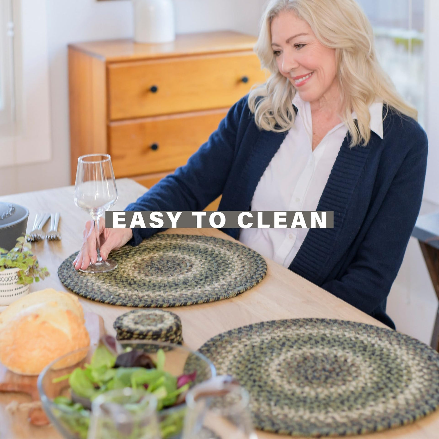 Pinecone Green Braided Accessories