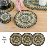 Pinecone Green Braided Accessories