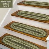Best Oval Green Braided Accessories for Stair Treads
