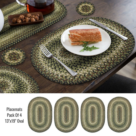 Best Oval and Round Green Braided Accessories