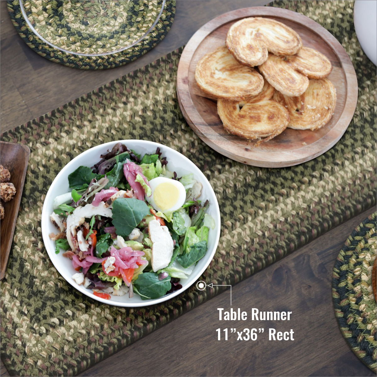 Best Rectangular Green Braided Accessories for Dining Table
