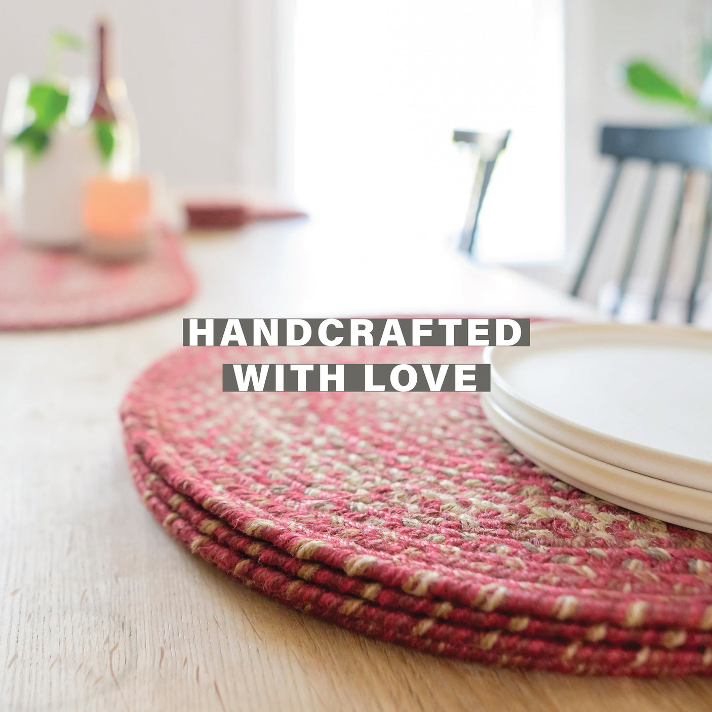 Apple Pie Red Jute Braided Accessories