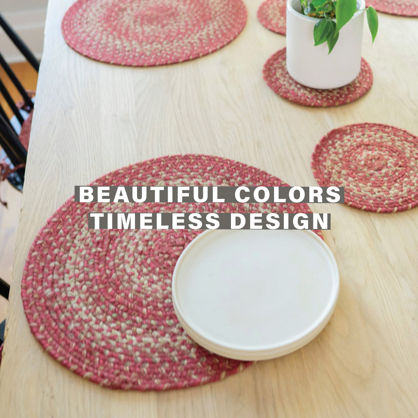 Apple Pie Red Jute Braided Accessories