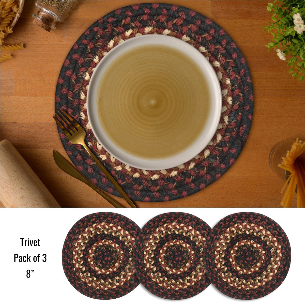 Best Round Black Braided Accessories for Family Dinner Use