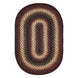 Prescott Black Braided Jute Oval Rugs