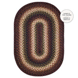 Prescott Black Braided Jute Oval Rugs